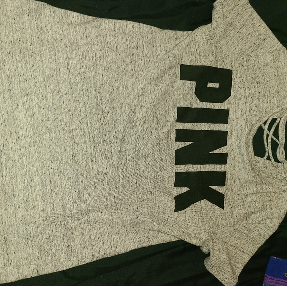 PINK Victoria's Secret Tops - Pink Reversible T-Shirt